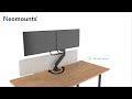Neomounts Gibljivi nosilec za 2 monitorja Neomounts Gibljivi nosilec za 2 monitorja