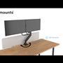 Neomounts Gibljivi nosilec za 2 monitorja Neomounts Gibljivi nosilec za 2 monitorja
